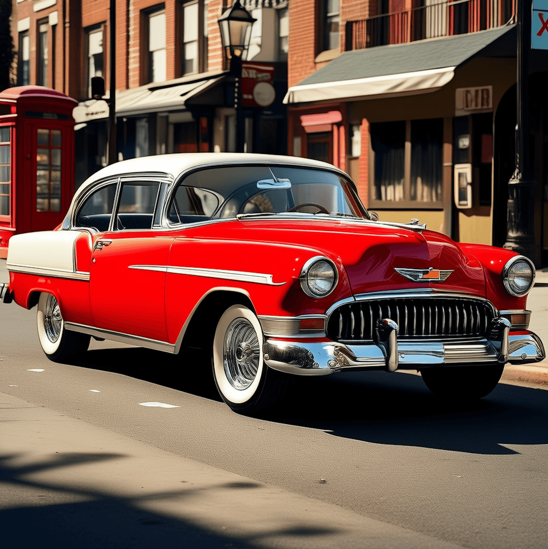Retro Car Scene